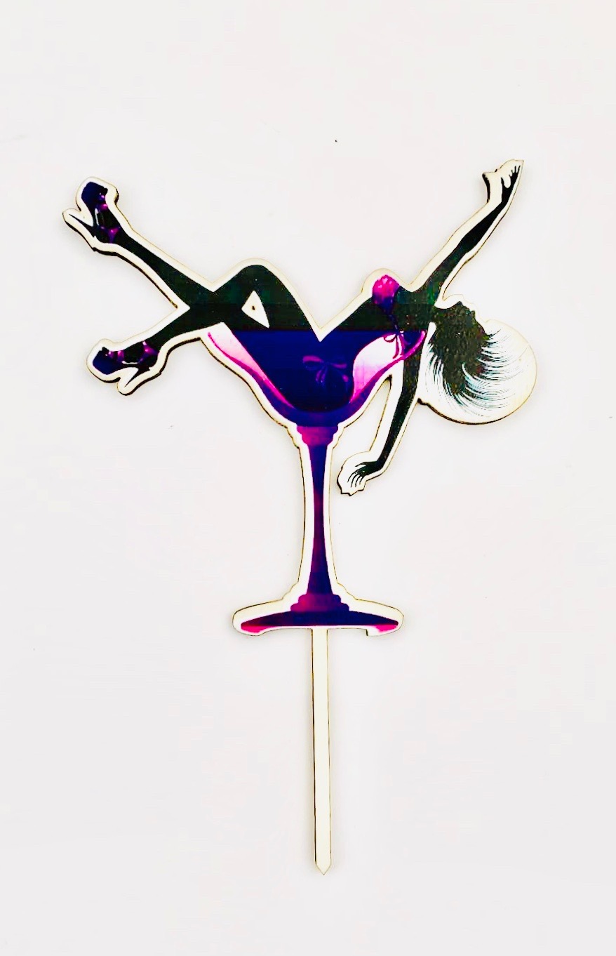 Topper Personalizat Lady in the glass - imagine 1
