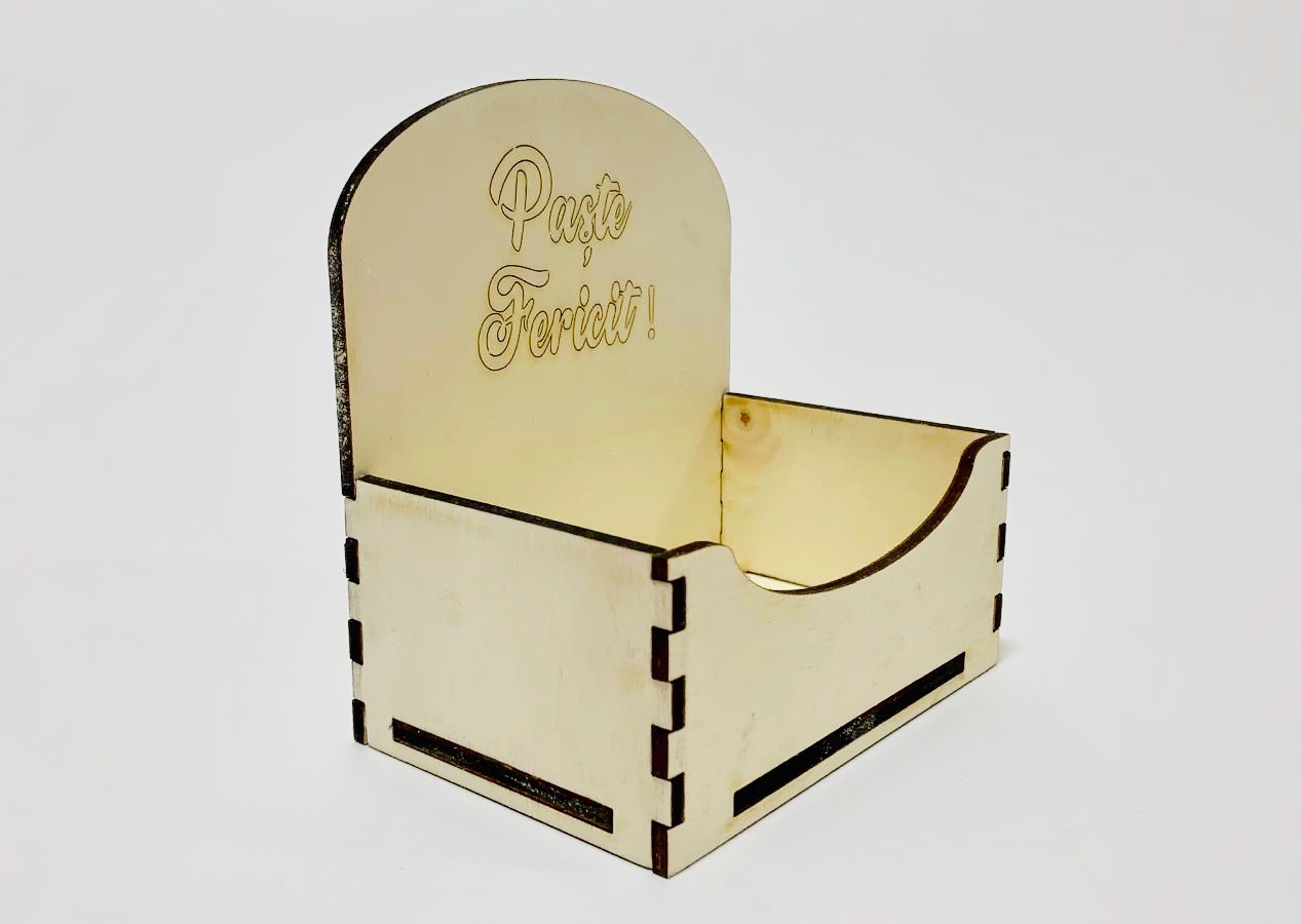 Cutie decorativă tip plic Paște Fericit - imagine 2