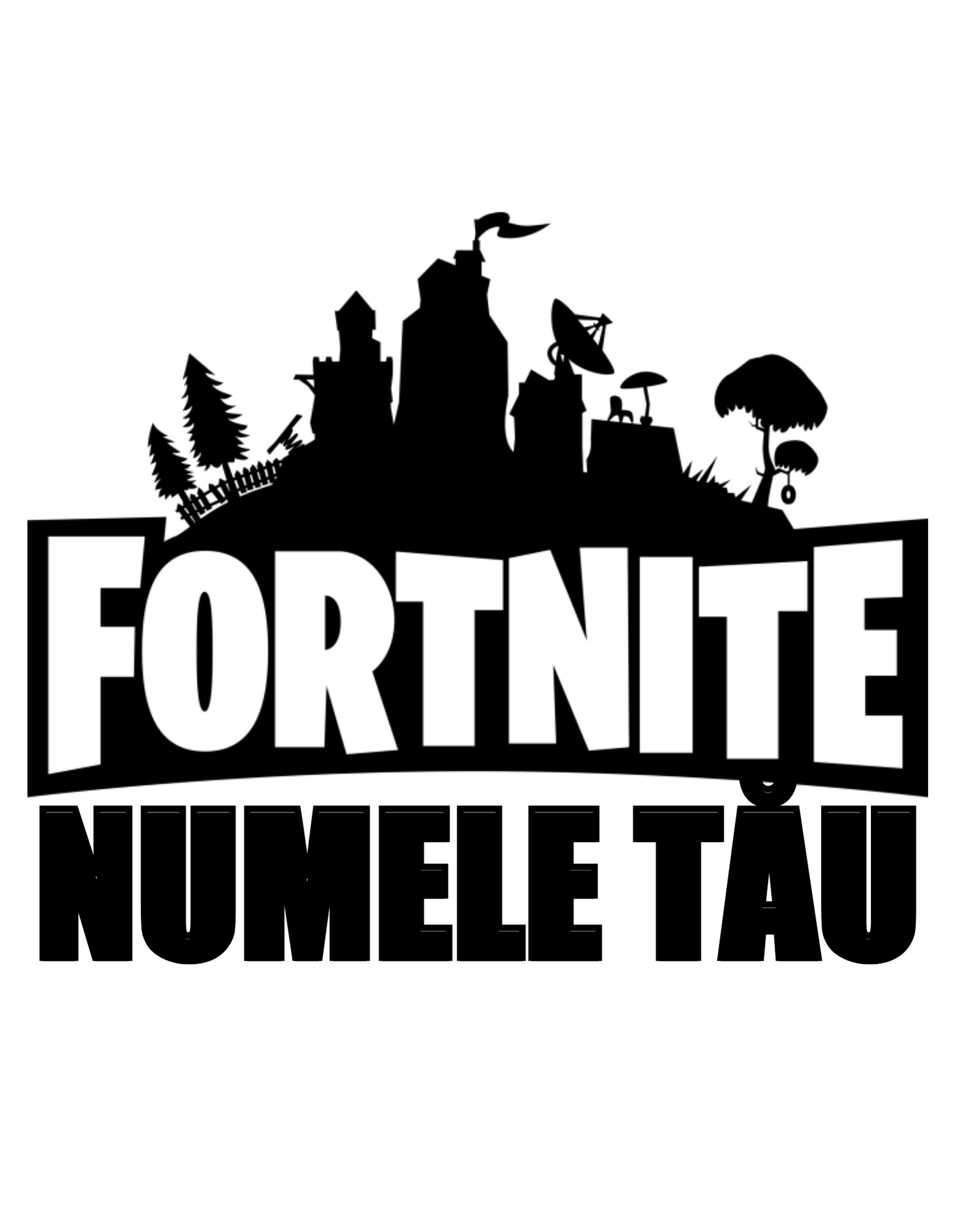Tricou "Fortnite" cu numele tău - imagine 2