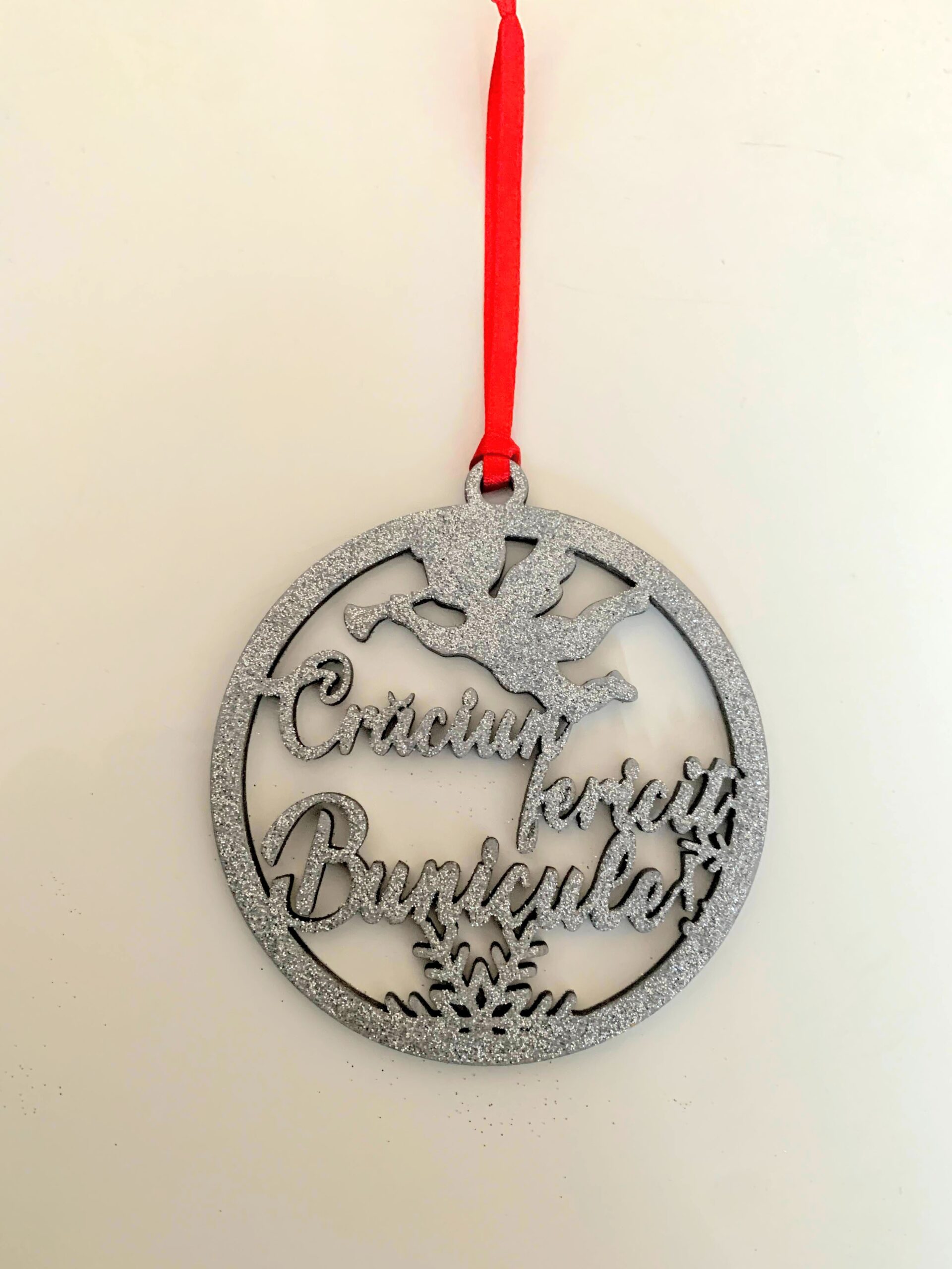 Glob de lemn personalizat "Crăciun Fericit, Bunicule" - imagine 1