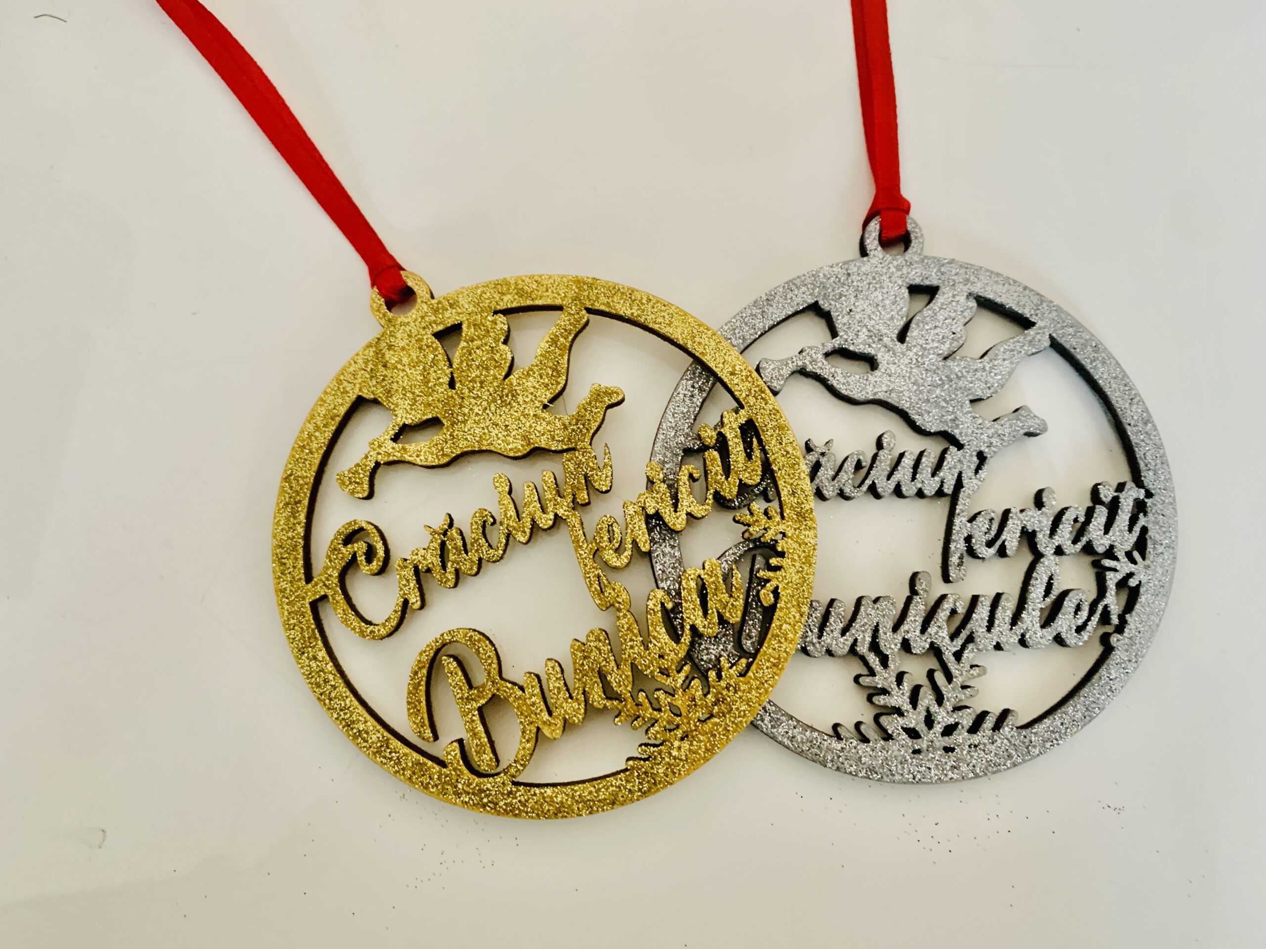 Glob de lemn personalizat "Crăciun Fericit, Bunicule" - imagine 2