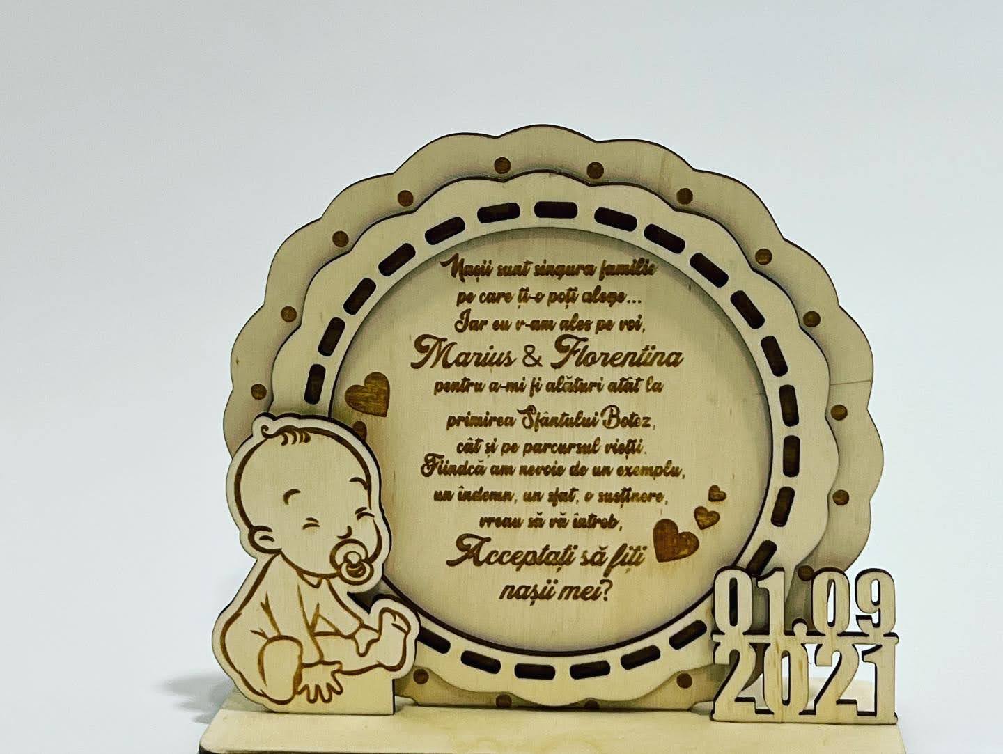 Cadou personalizat Nași - Cerere Nași Botez - imagine 3
