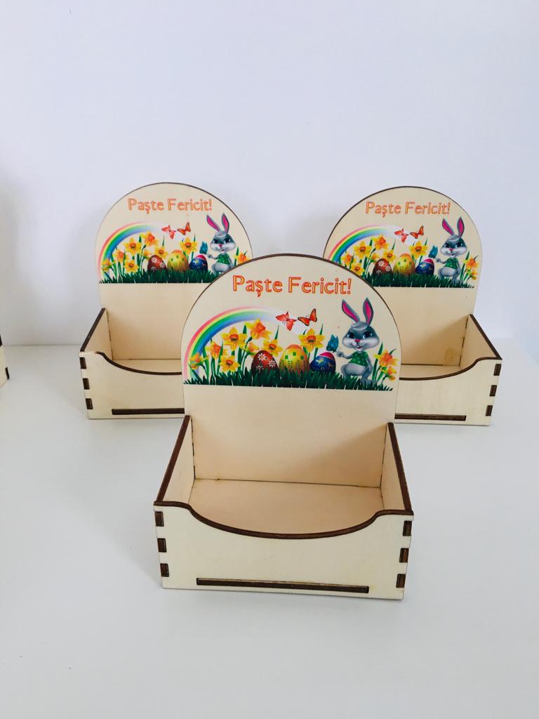 Cutie de lemn Paste Fericit