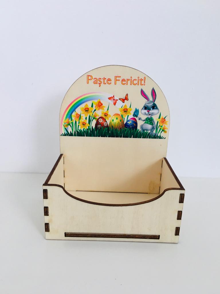 Cutie de lemn Paste Fericit
