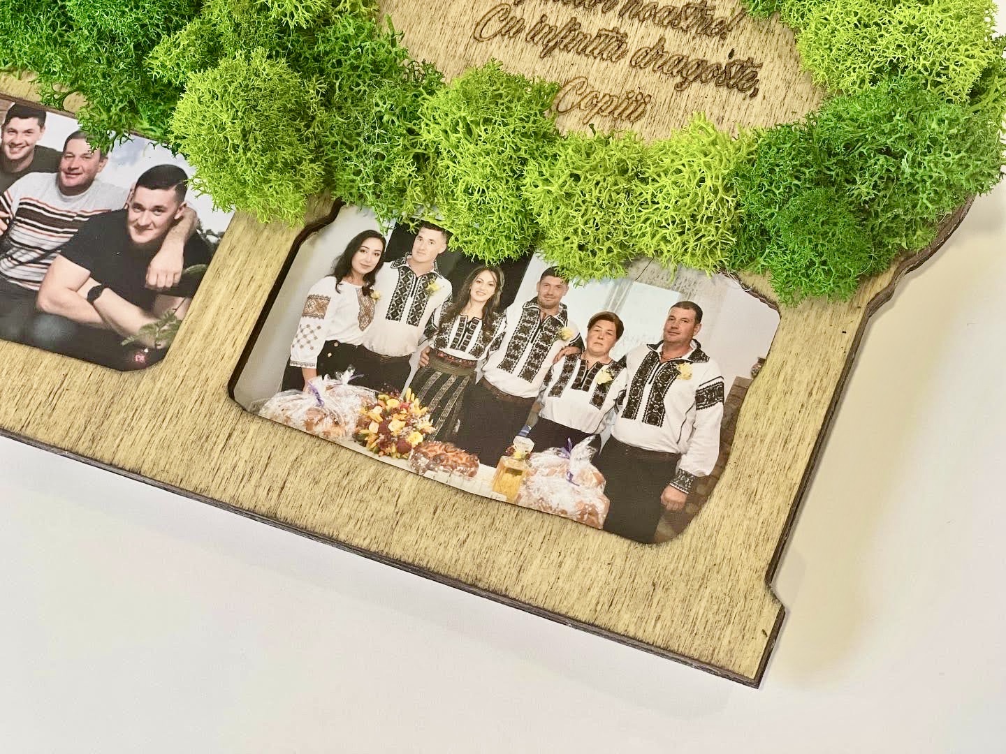 Tablou personalizat lemn si licheni "Pomișorul cu amintiri" 4 poze - imagine 4
