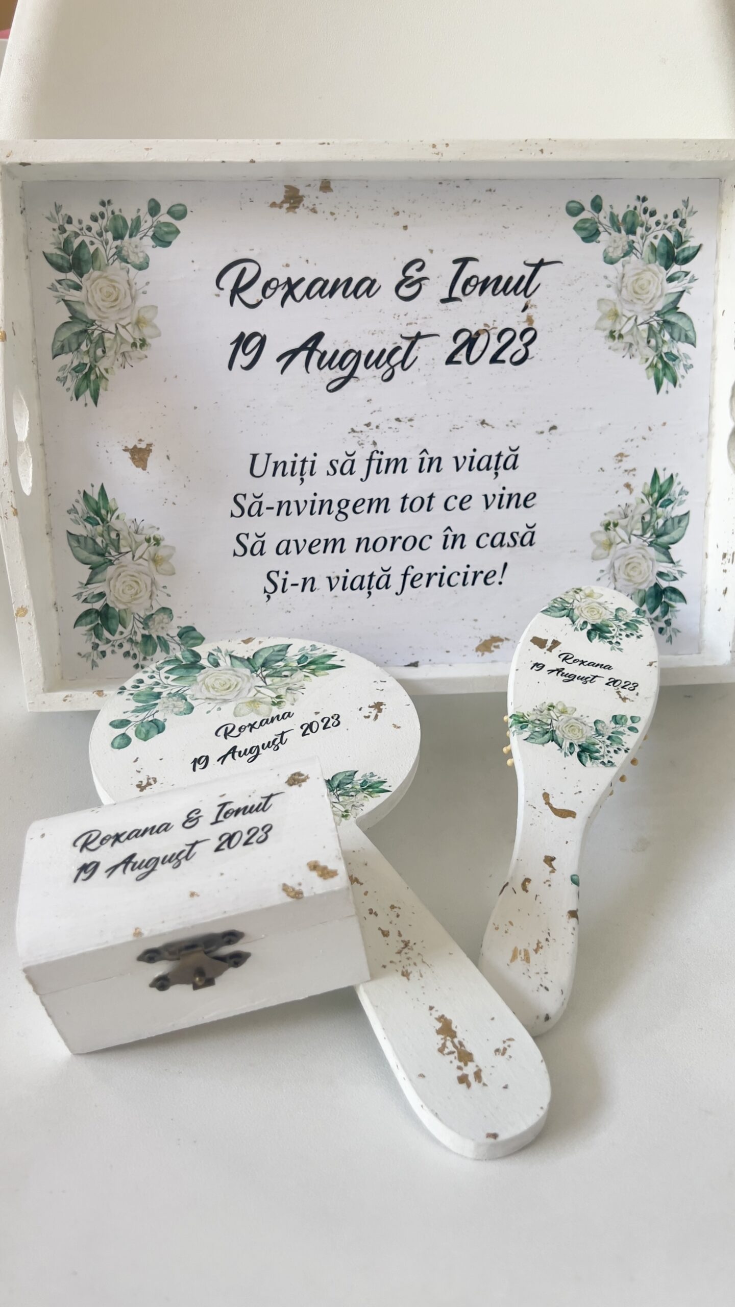 Tavă gătitul miresei și aranjatul mirelui - Gold Sprinkles - imagine 4