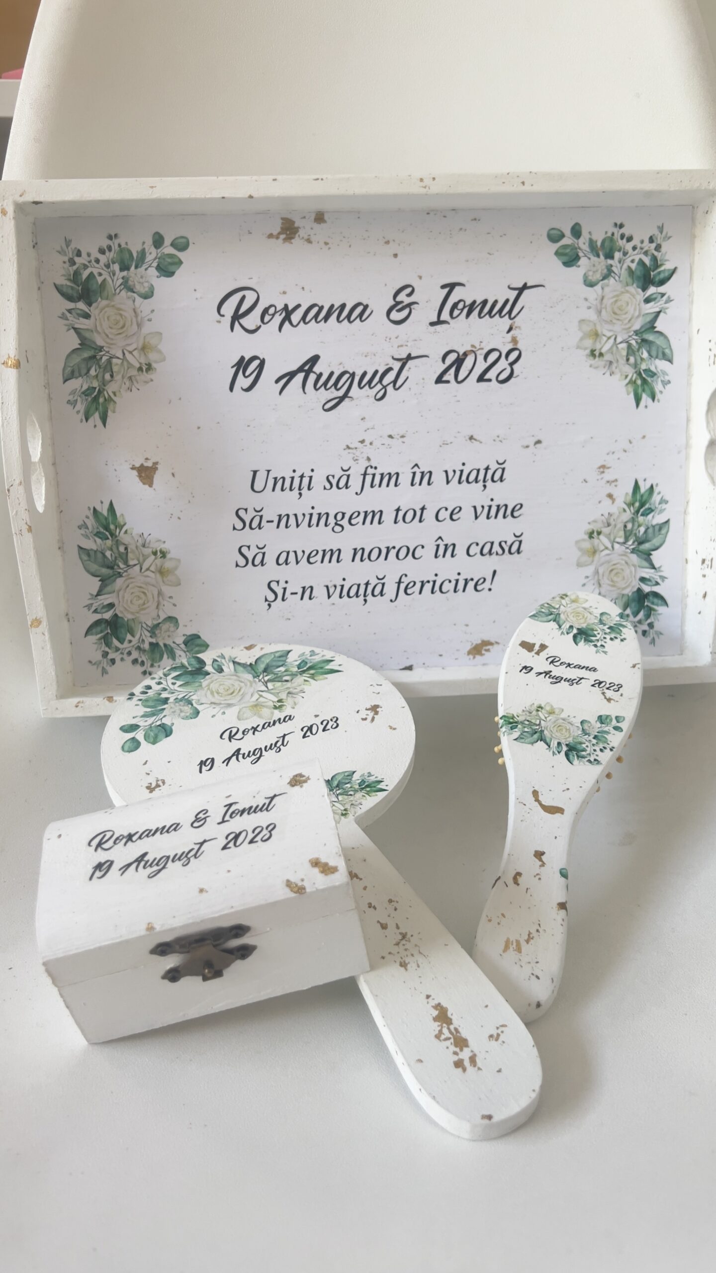 Tavă gătitul miresei și aranjatul mirelui - Gold Sprinkles - imagine 3