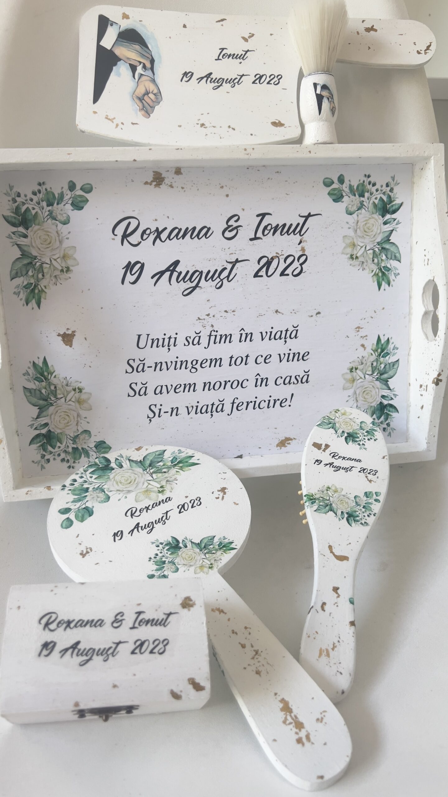 Tava personalizata Mire si Mireasa