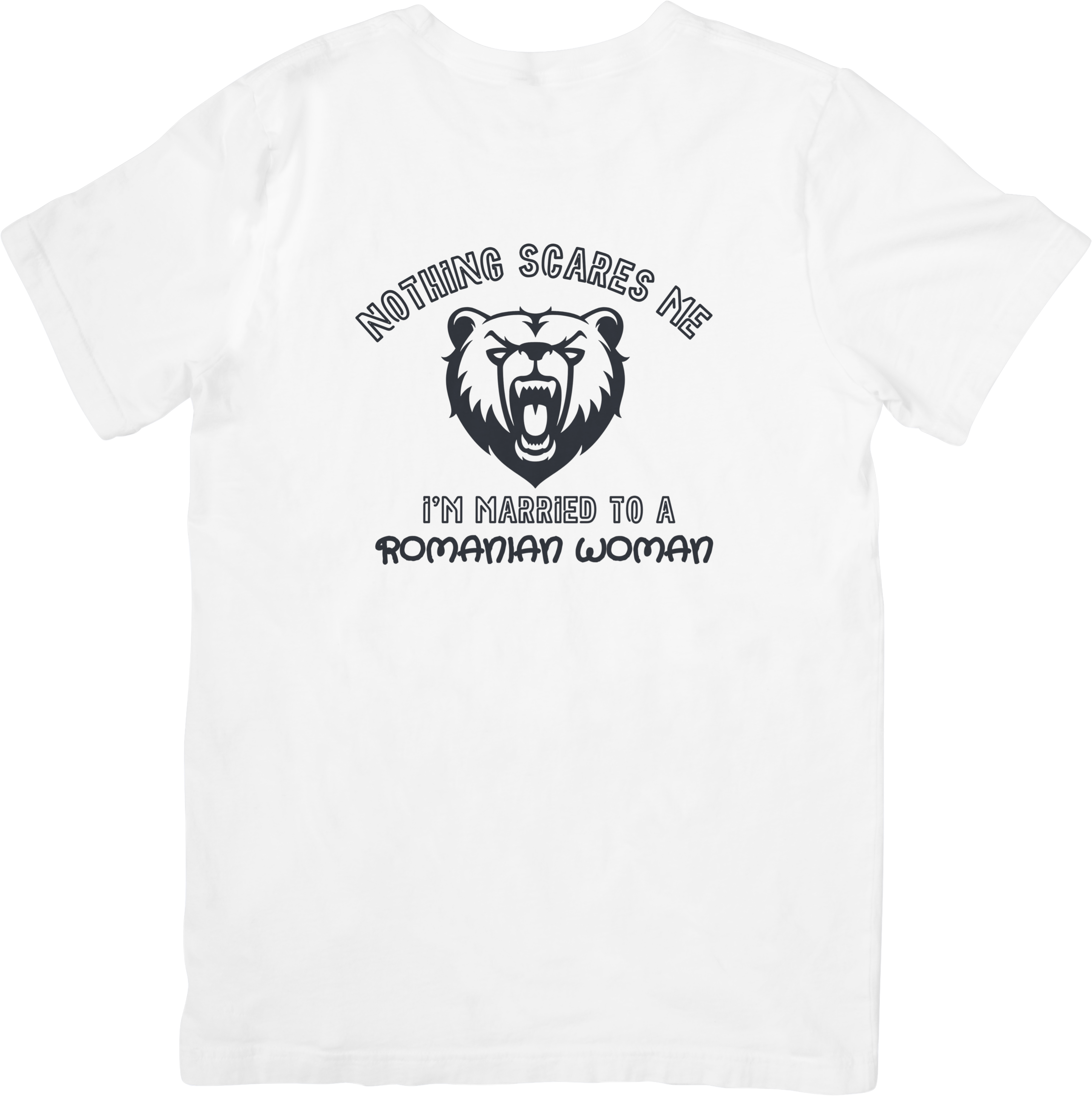 Tricou Nothing scares me I'm married to a romanian - imagine 2