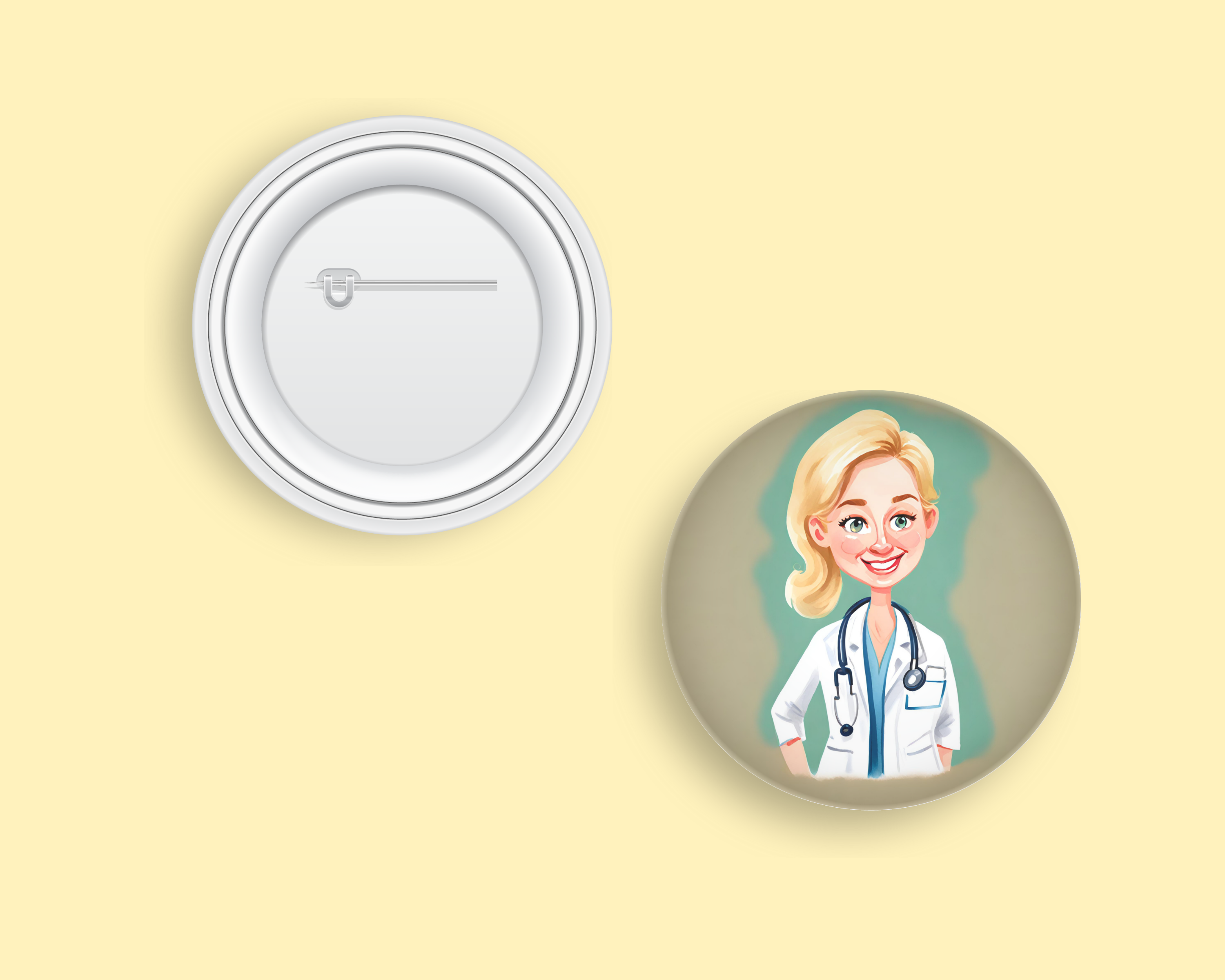 insigna personalizata doctorița