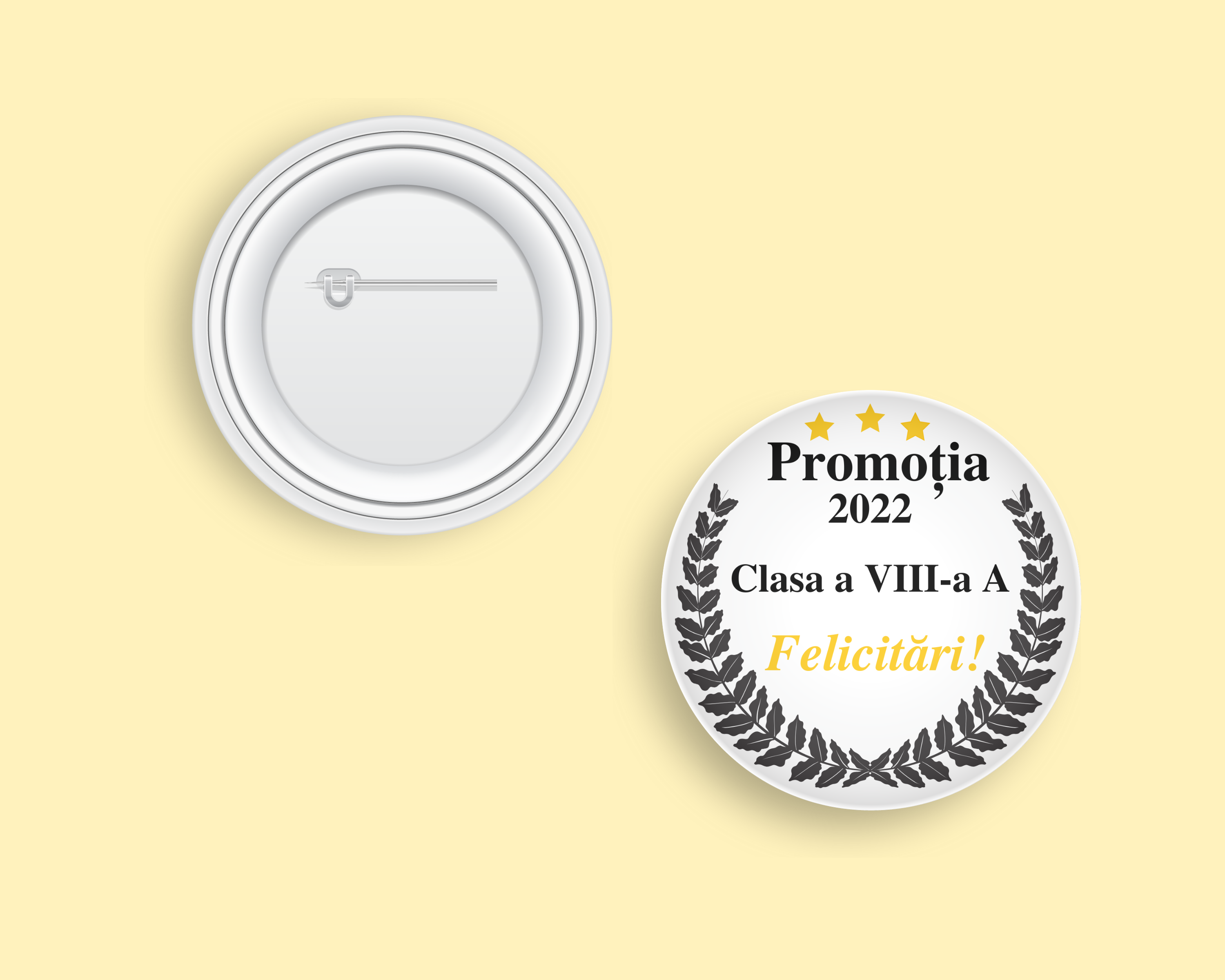 insigna personalizata absolventa