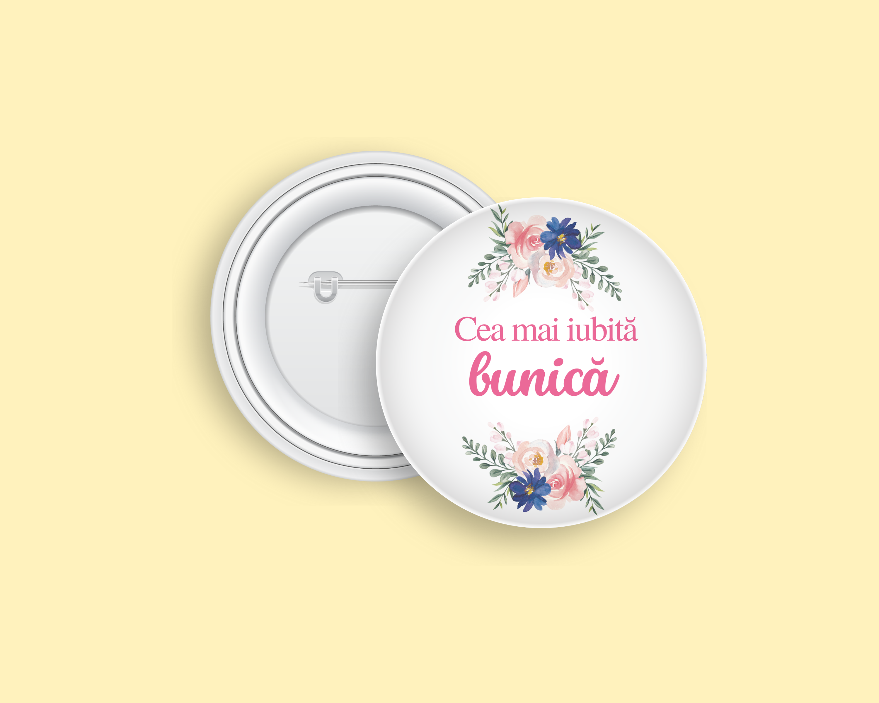 Insignă personalizată cu Cea mai bună bunică