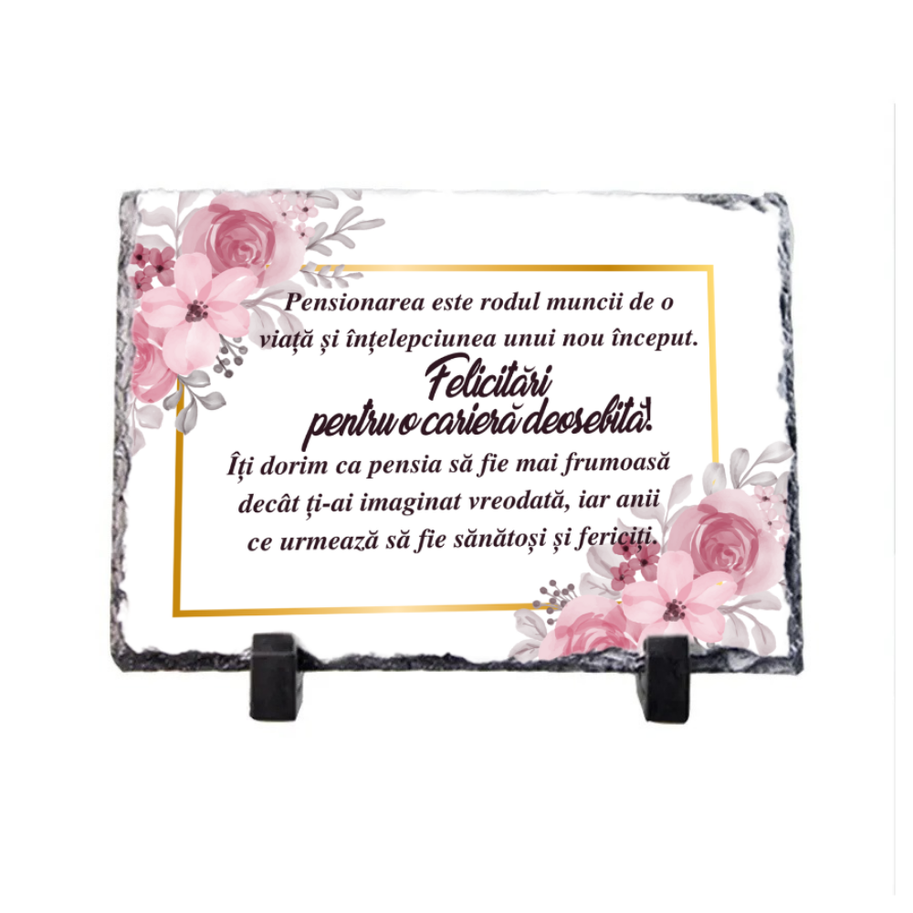 Placa de ardezie pensionare