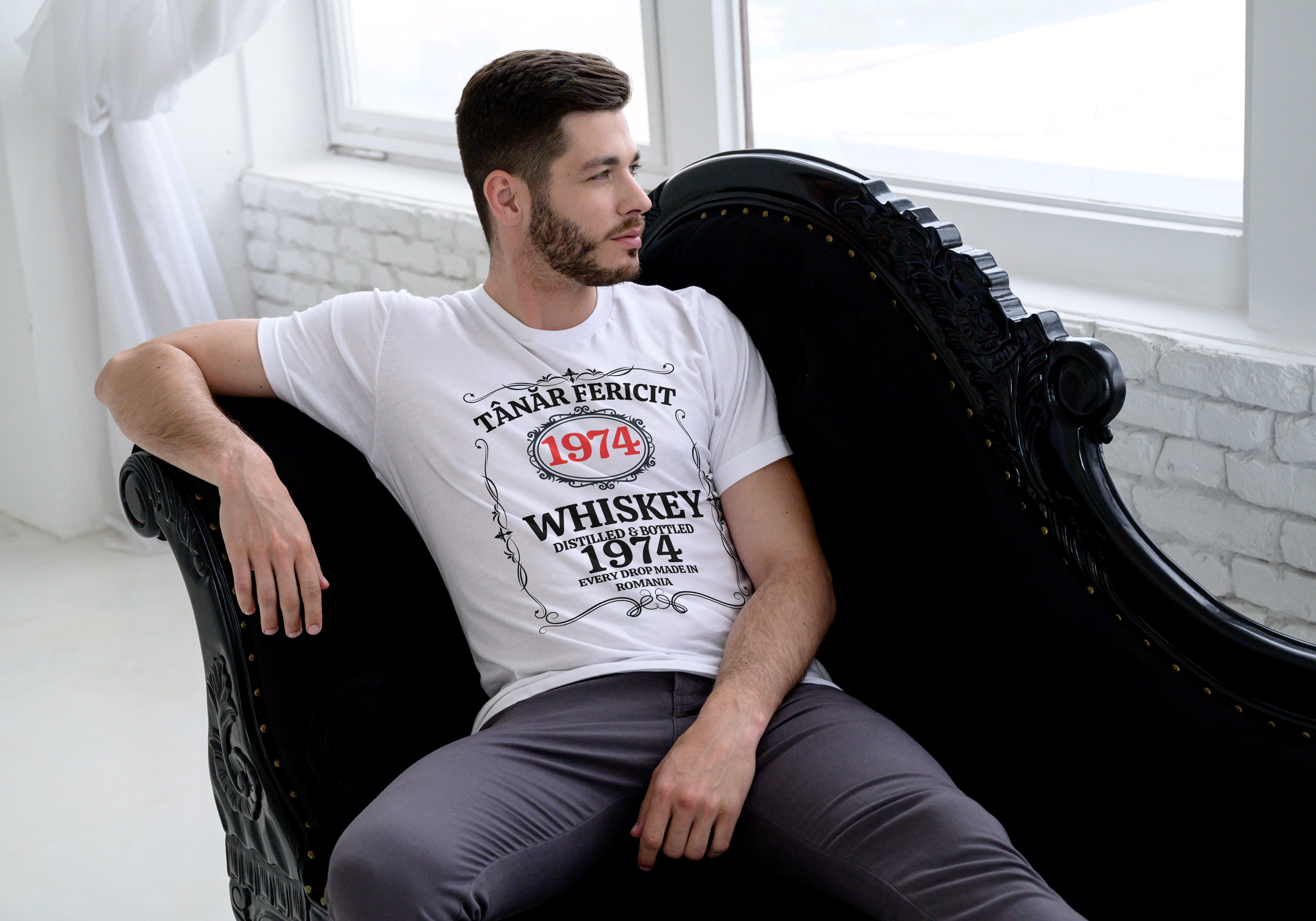 Tricou Tânăr Fericit Whiskey