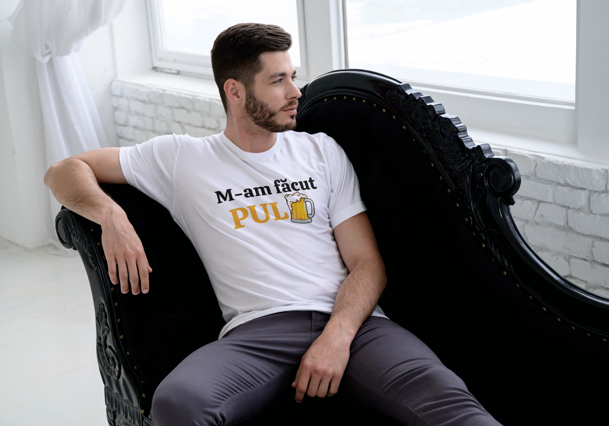 Tricou personalizat M-am făcut P***
