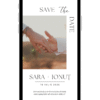 Minimalistic digital save the date