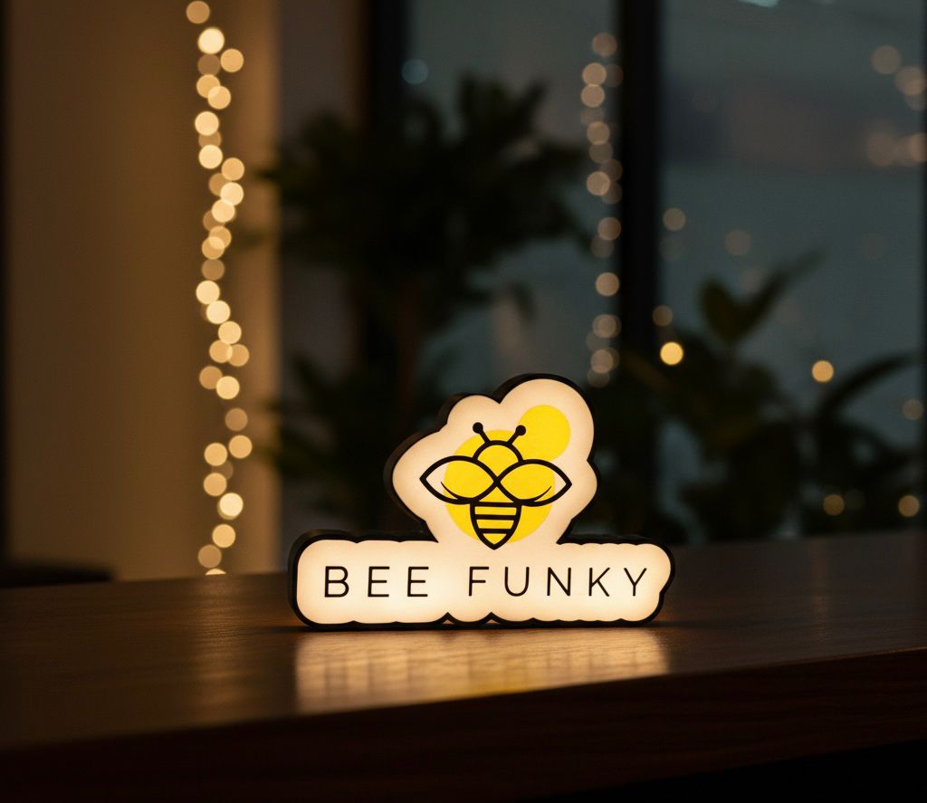 Lampă ramă personalizată 3D - logo companie - imagine 6