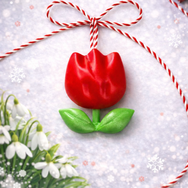 Martisor lalea cu magnet