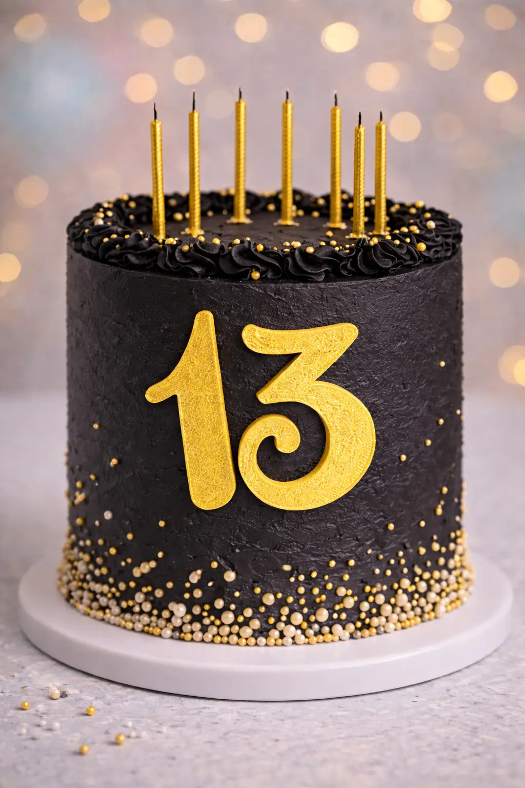 Topper 13 auriu printat 3D - imagine 4