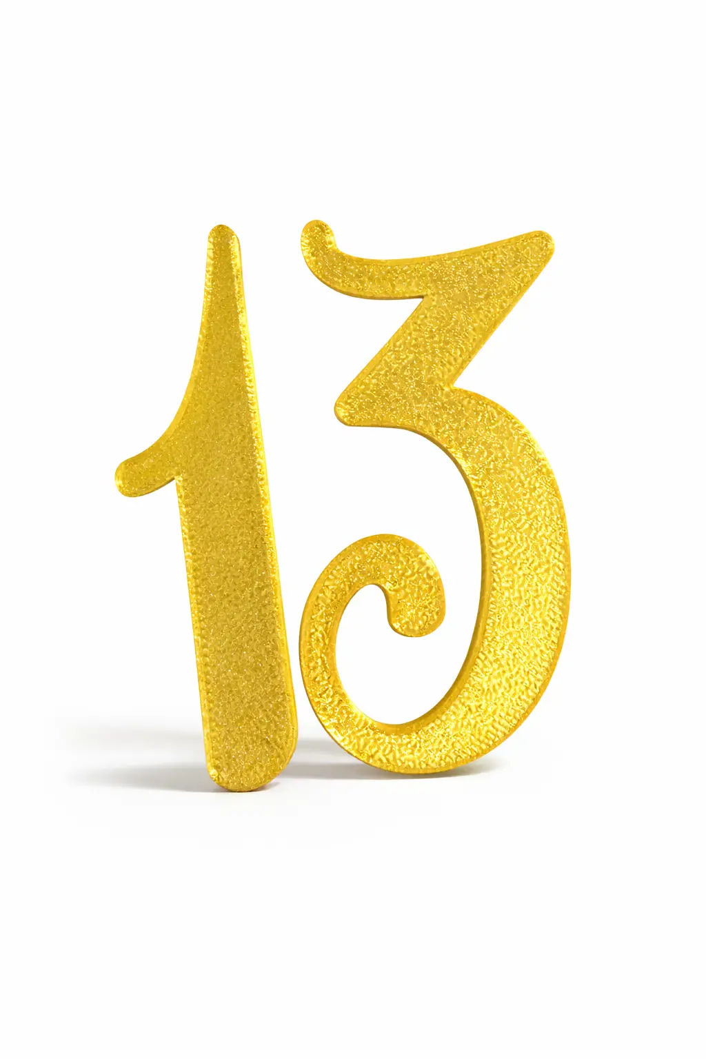Topper 13 auriu printat 3D - imagine 2