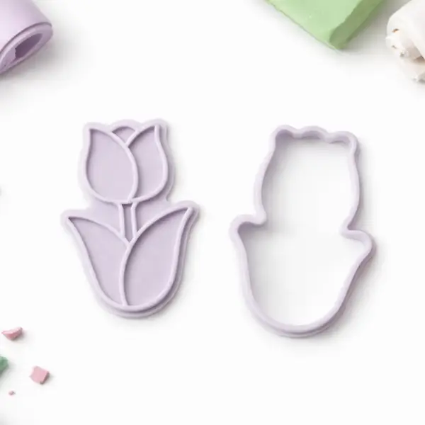 Set decupatoare lalea – contur + detalii